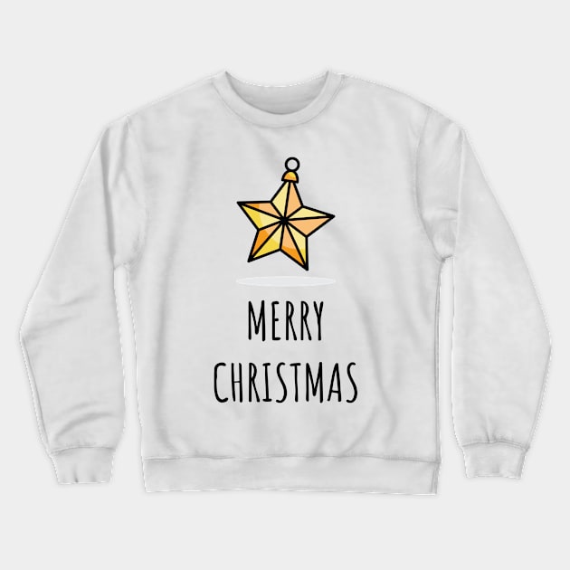 Christmas Greeting - Merry Christmas Crewneck Sweatshirt by LABdsgn Store